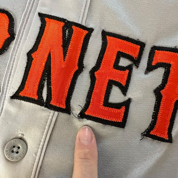 Nike Dri-fit women's size medium hornets softball jersey in gray number 4 - Picture 4 of 13